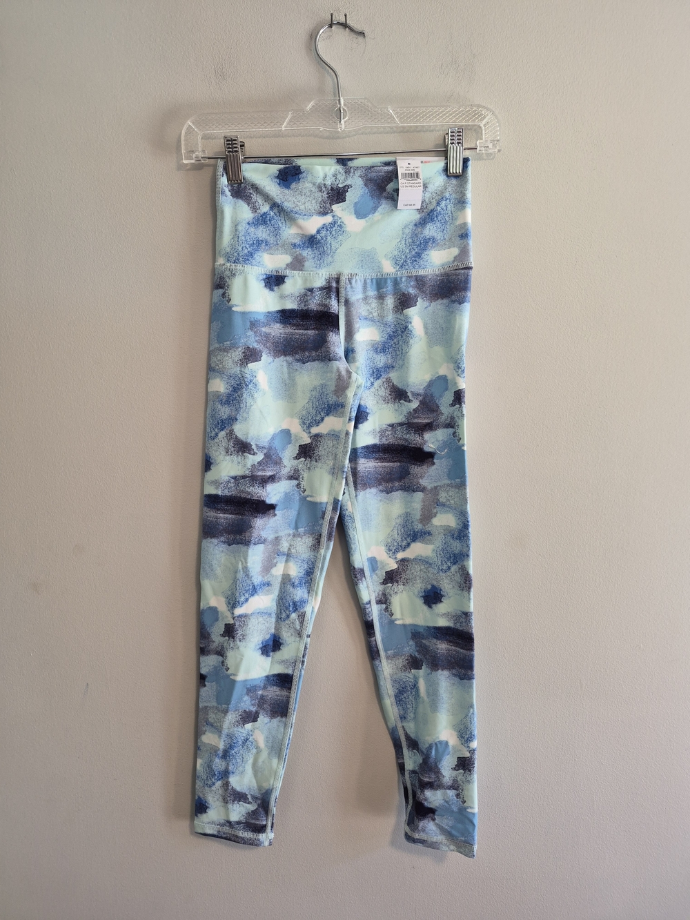 NEW Aerie Small Blue Watercolour Printed Active Leggings
